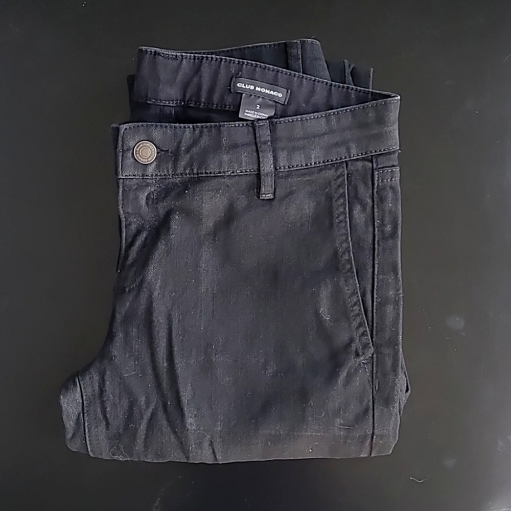 Club Monaco Black Cropped Jeans